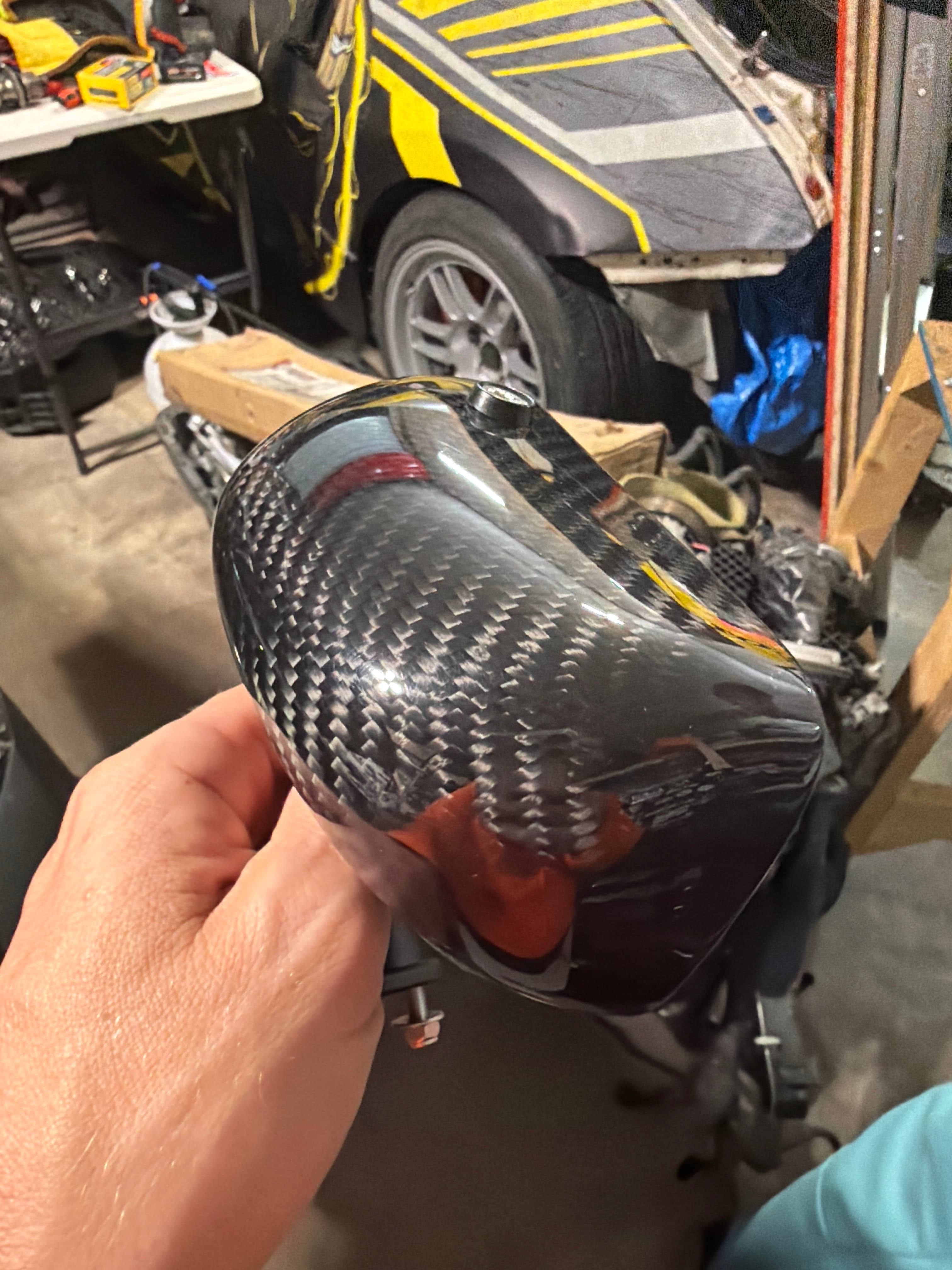 carbon fiber velocity stack / air horn — universal ITB / carb / turbo inlet — photo 1 of 1