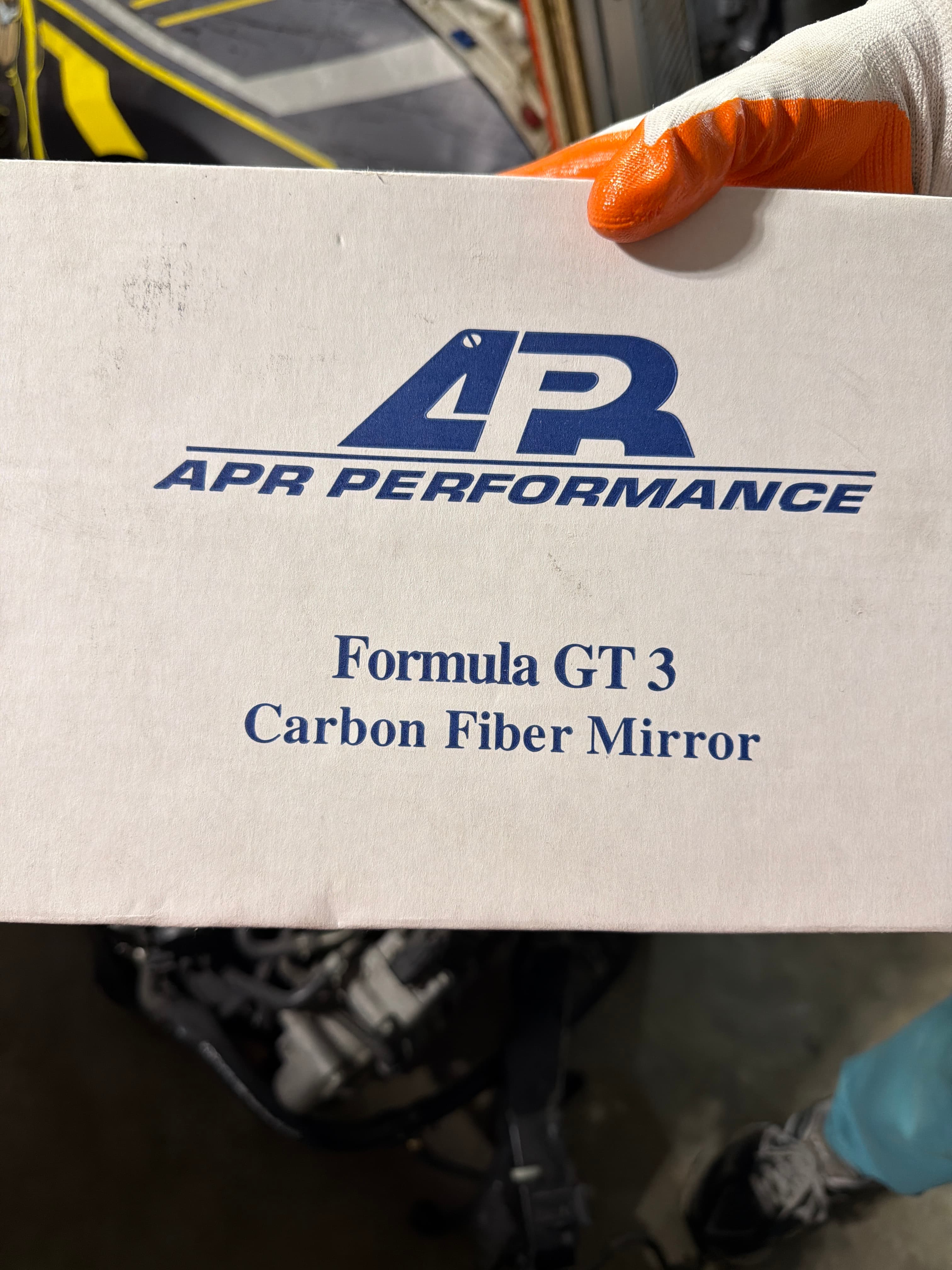 APR Performance Formula GT3 carbon fiber mirror — boxed, unverified new — photo 1 of 1