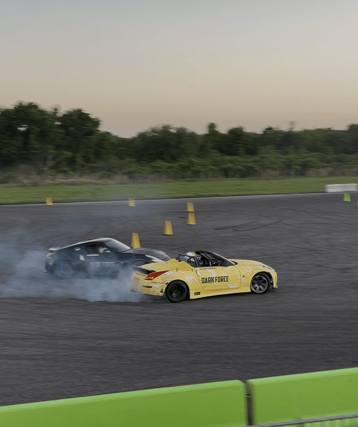 Z33 350z Roadster drift build — turnkey roller, Dark Force livery, hardtop deleted — thumbnail 3