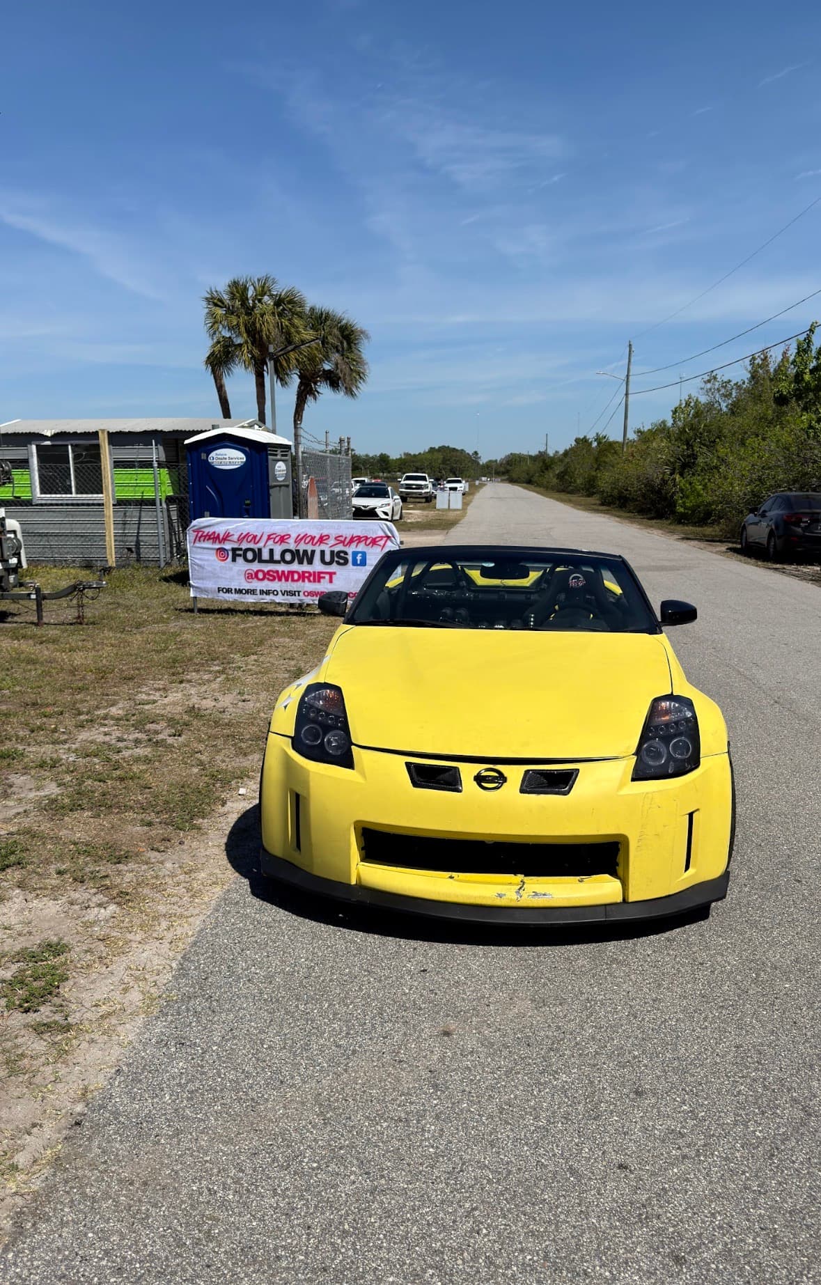 Z33 350z Roadster drift build — turnkey roller, Dark Force livery, hardtop deleted — thumbnail 5