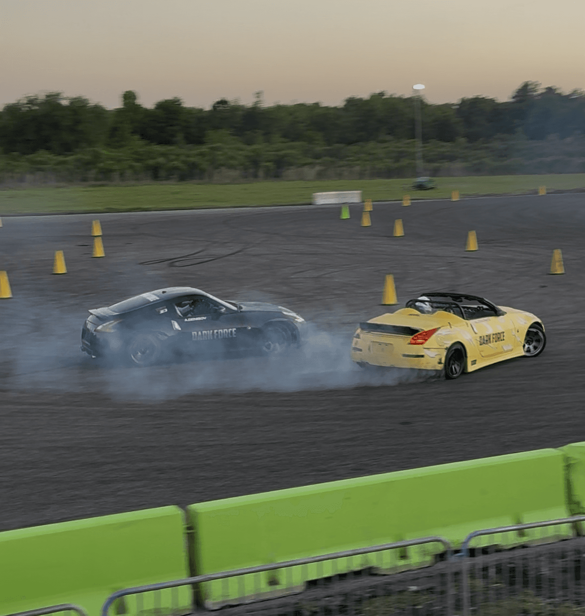 Z33 350z Roadster drift build — turnkey roller, Dark Force livery, hardtop deleted — thumbnail 4